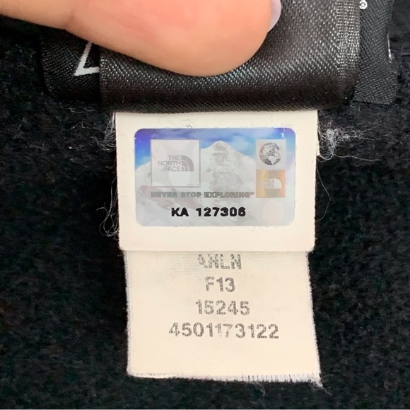 The North Face Polartec Women's Black Full Zip Fleece Hooded Jacket Size Medium - Picture 14 of 15